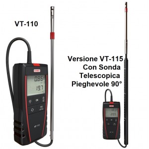 Termo Anemometro a Filo caldo serie kimo ARW VT110 - VT115